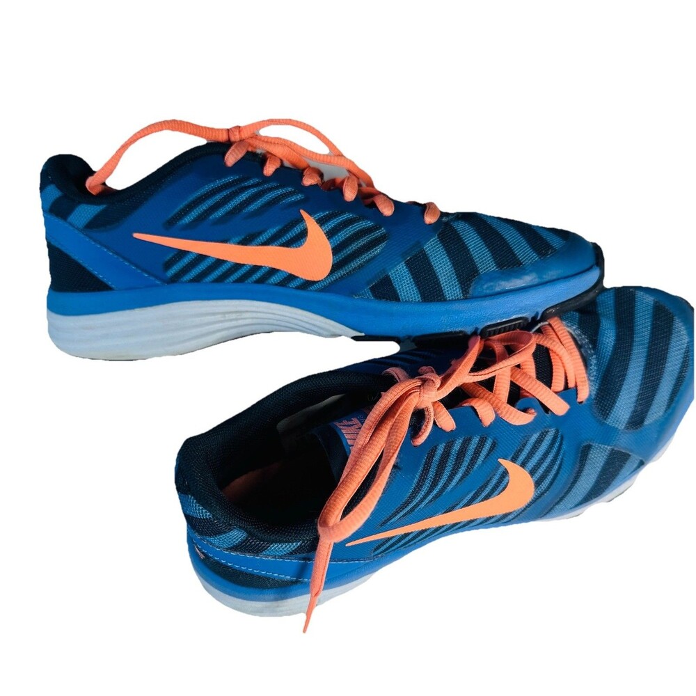 Nike Dual Fusion 6.5 Women’s Blue Purple with Orange Swoosh
